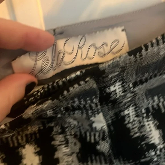 Lela Rose Printed Straight Leg Pant